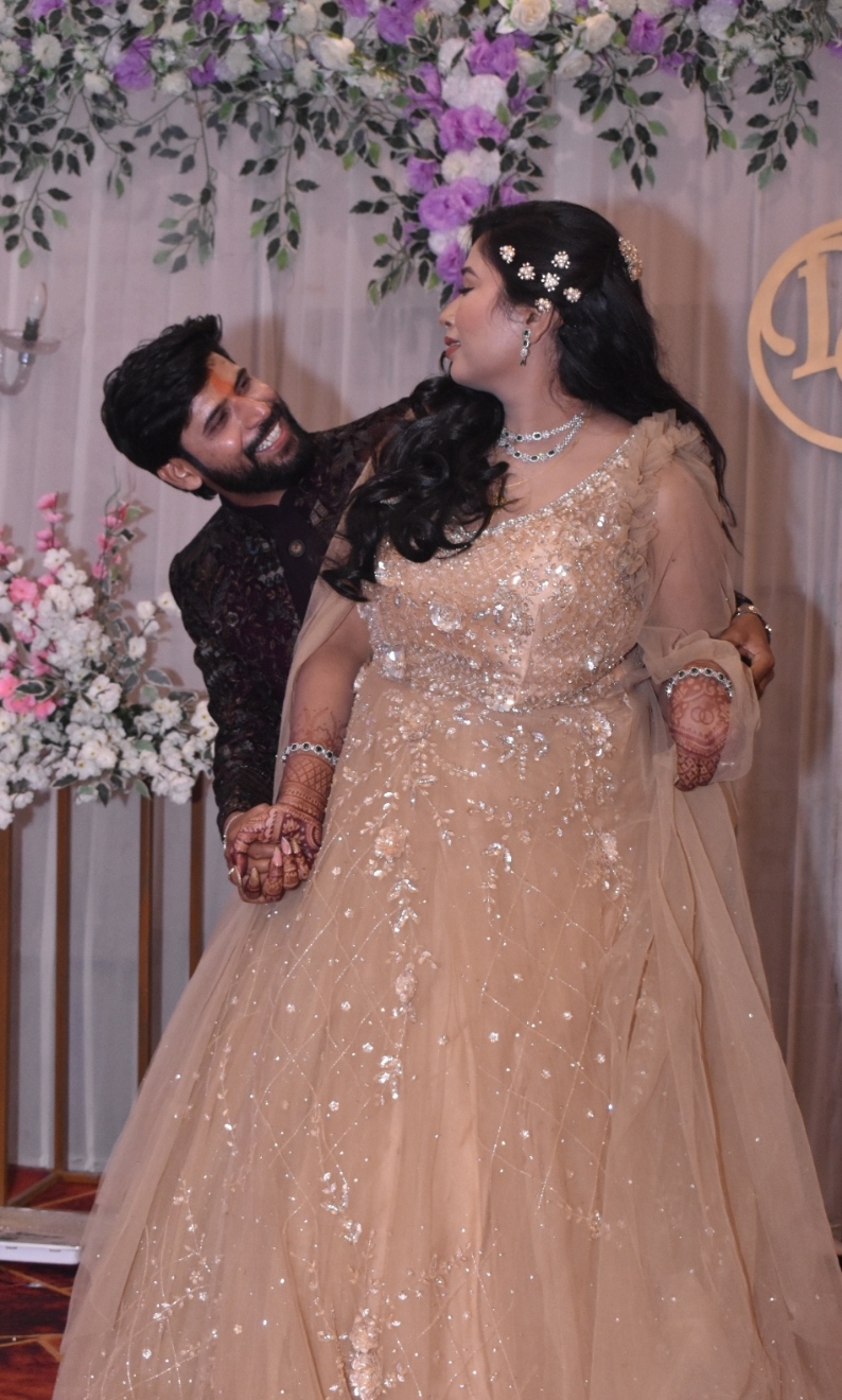Ekta and Dheeraj together on their special day