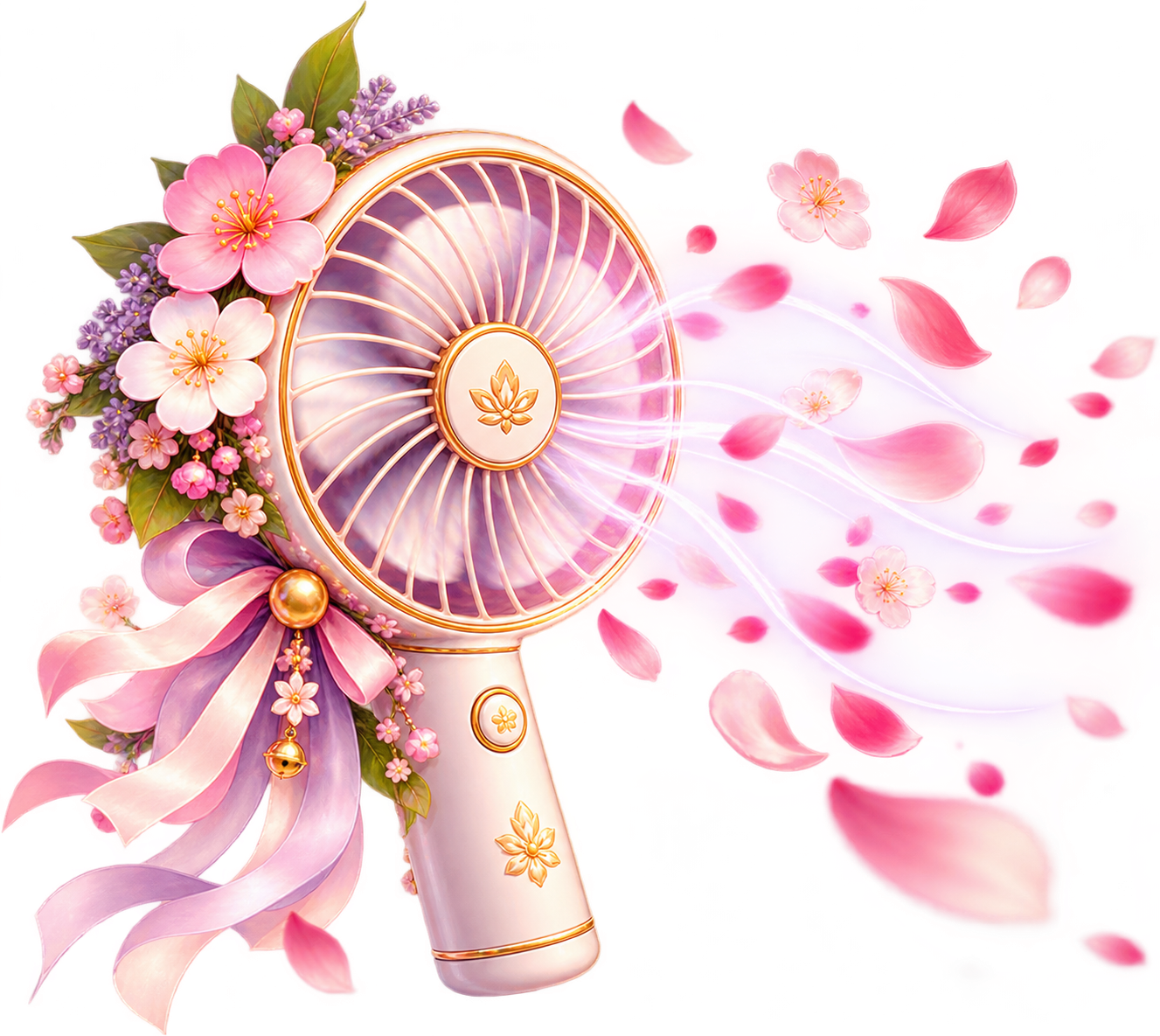 Flower shower fan